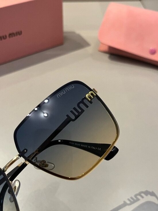 ?️ Miu Miu Gold Frame Sunglasses | Luxe Accent main image 6